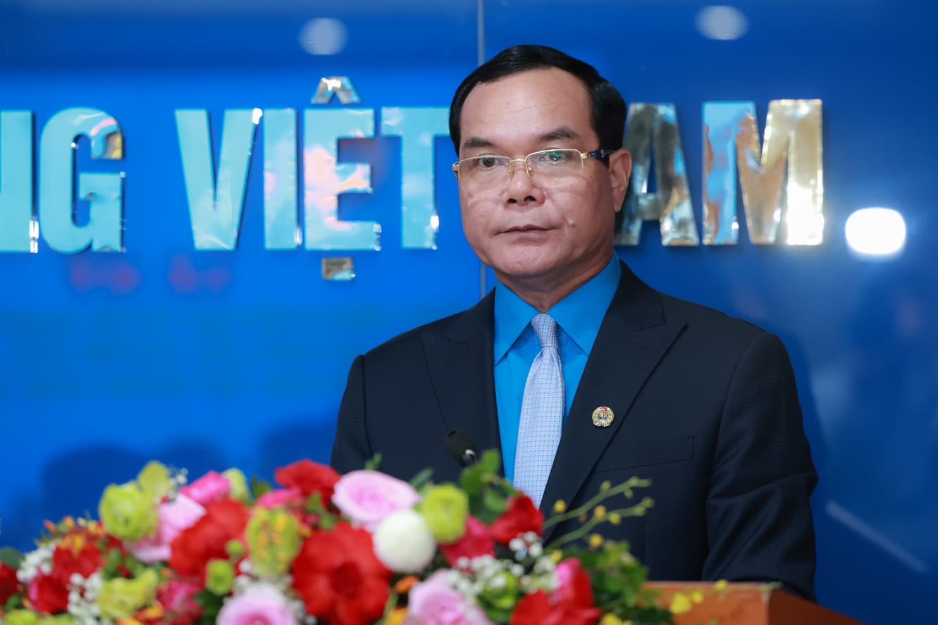 President of the Vietnam General Confederation of Labor Nguyen Dinh Khang. Photo: Hai Nguyen