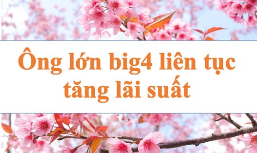"Ông lớn" big4 tiếp tục tăng lãi suất. Ảnh minh họa: Hà Vy