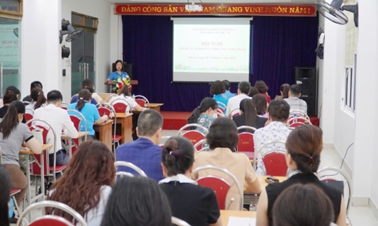 Công đoàn ngành Y tế tổ chức tập huấn nghiệp vụ công tác công đoàn cho cán bộ Công đoàn cơ sở năm 2024. Ảnh: Đơn vị cung cấp
