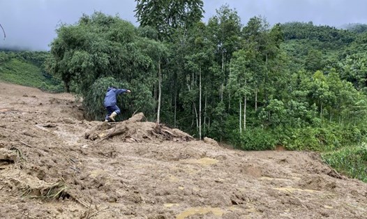 Hiện trường vụ lũ quét kinh hoàng ở Lào Cai. Ảnh: Người dân cung cấp