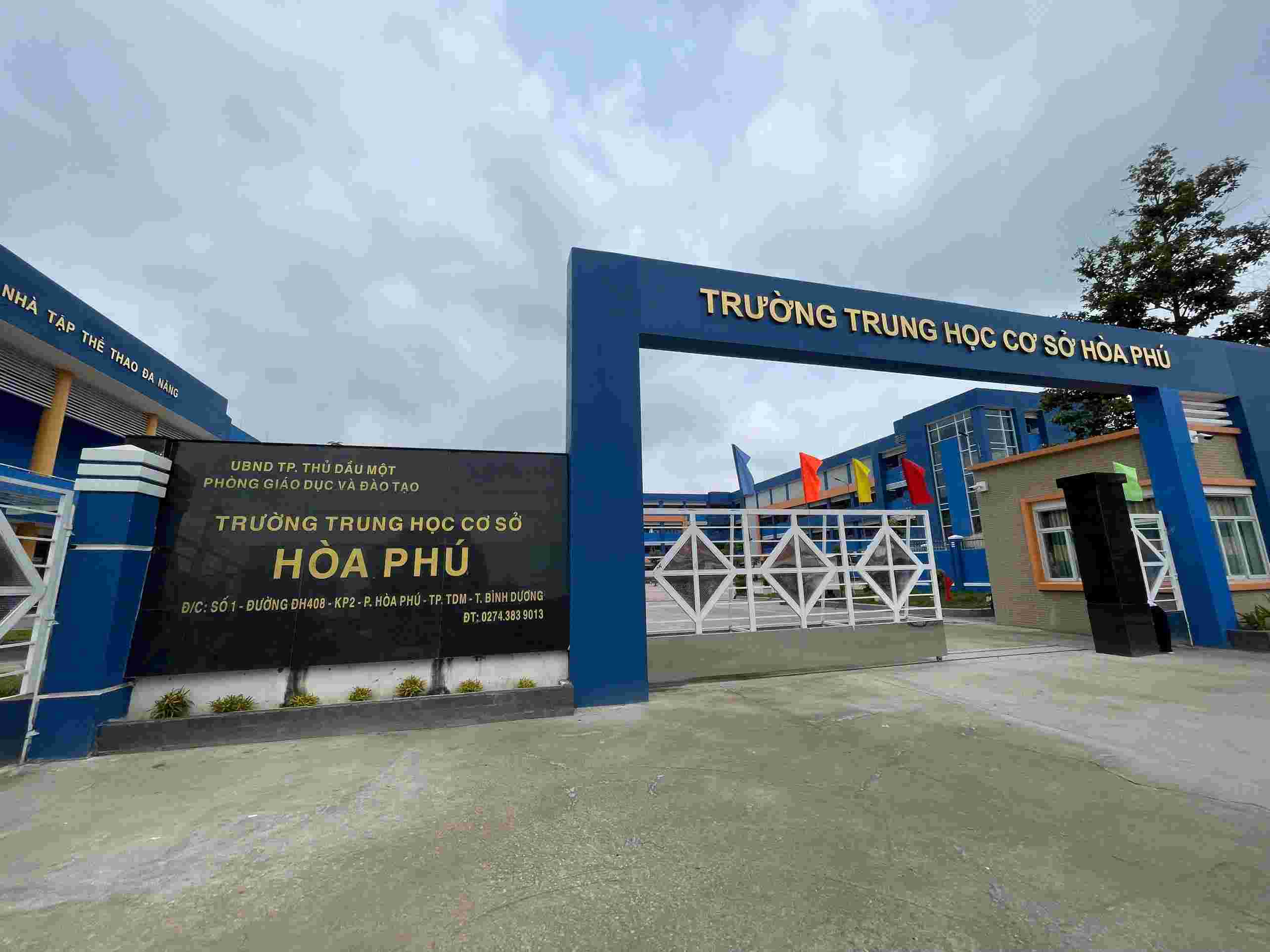 Du an Truong THCS Hoa Phu.