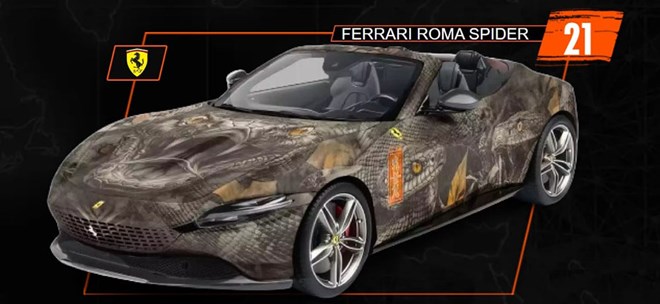 Chi tiết Ferrari Roma Spider vừa bổ sung dự Gumball 3000