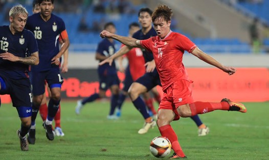 Đội tuyển Việt Nam thua 1-2 ở trận giao hữu với tuyển Thái Lan. Ảnh: Minh Dân