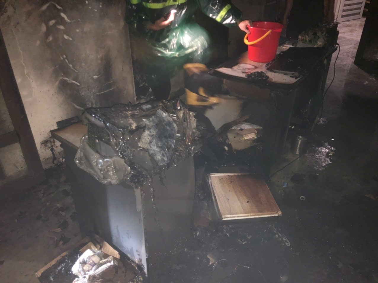 Hiện trường vụ cháy. Ảnh: Công an Hải Phòng