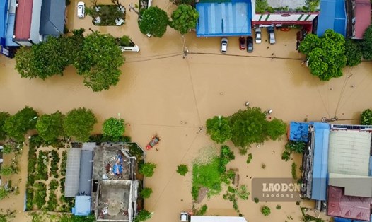 Trận lũ lụt lịch sử ở Thái Nguyên gây thiệt hại tài sản ước tính gần 200 tỉ đồng. Ảnh: Việt Bắc