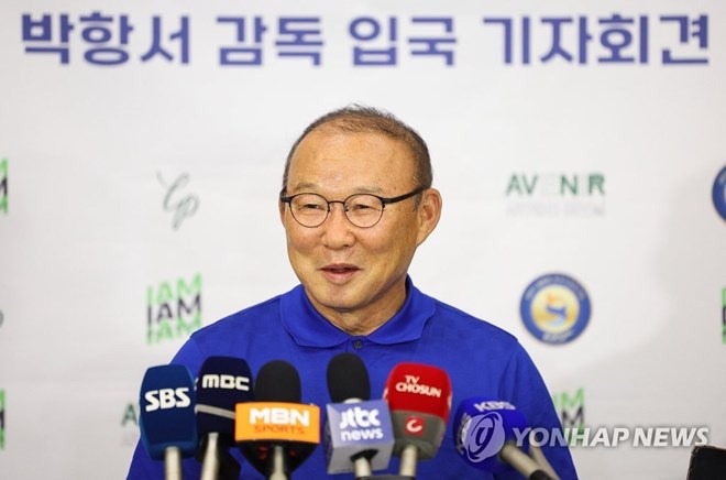 Huấn luyện viên Park Hang-seo chưa dẫn dắt đội bóng nào sau khi chia tay tuyển Việt Nam. Ảnh: Yonhap