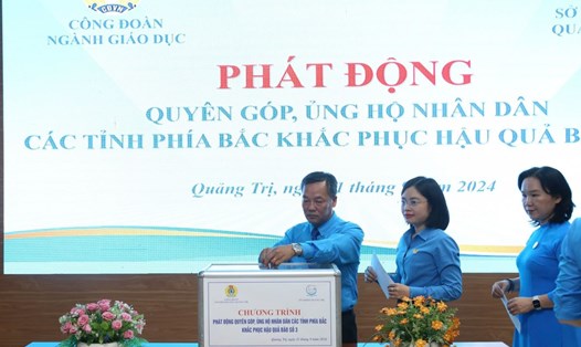 Sau khi Công đoàn và Sở Giáo dục và Đào tạo tỉnh Quảng Trị  phát động ủng hộ người dân vùng lũ, nhiều trường học dừng việc tổ chức trung thu. Ảnh: H.Nguyên.