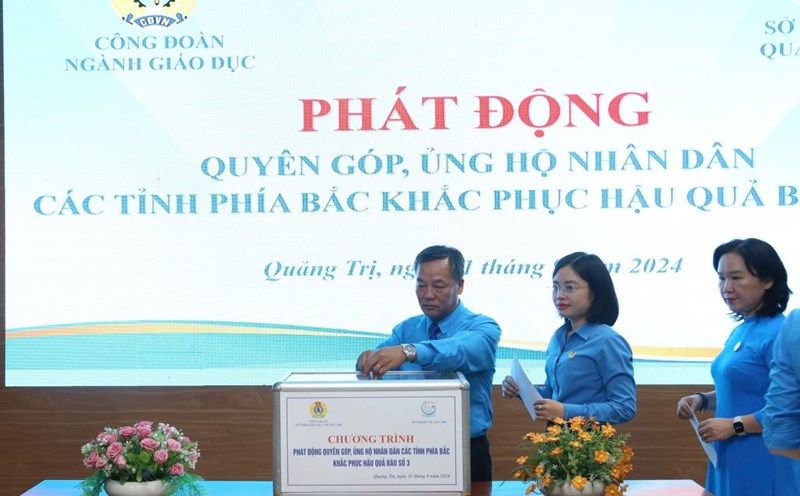 Sau khi Công đoàn và Sở Giáo dục và Đào tạo tỉnh Quảng Trị  phát động ủng hộ người dân vùng lũ, nhiều trường học dừng việc tổ chức trung thu. Ảnh: H.Nguyên.