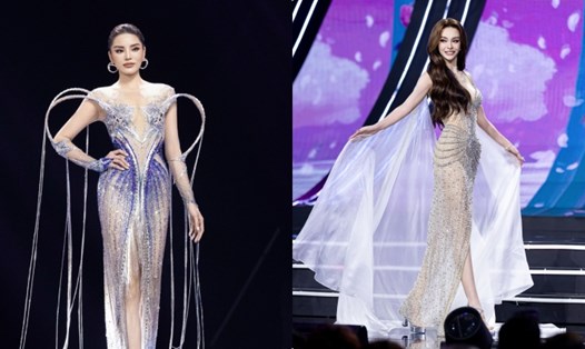 Kỳ Duyên, Mlee nổi bật ở bán kết Miss Universe Vietnam 2024. Ảnh: NSX