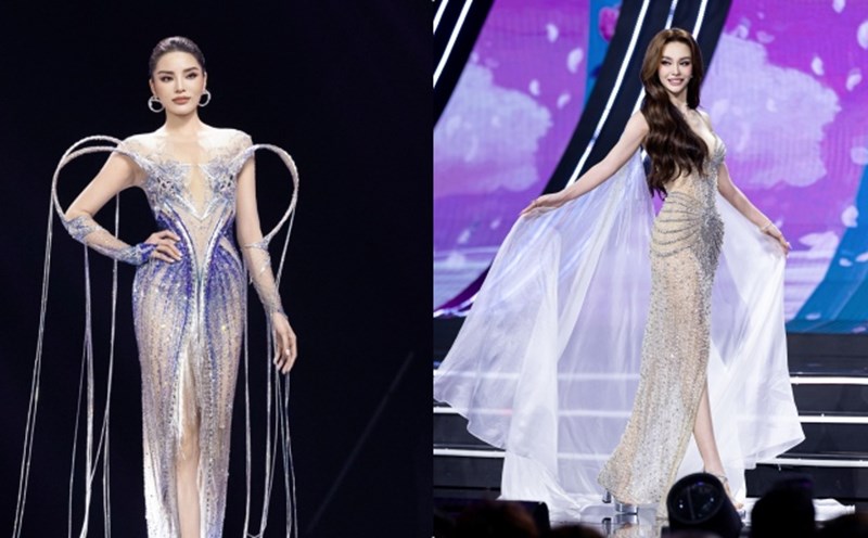 Kỳ Duyên, Mlee nổi bật ở bán kết Miss Universe Vietnam 2024. Ảnh: NSX