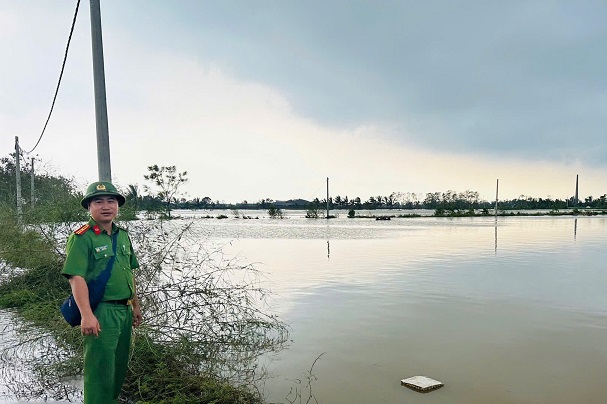 Thiếu tá Trần Hải Đường, Trưởng Công an xã Tam Kỳ, huyện Kim Thành. Ảnh: Công an Hải Dương