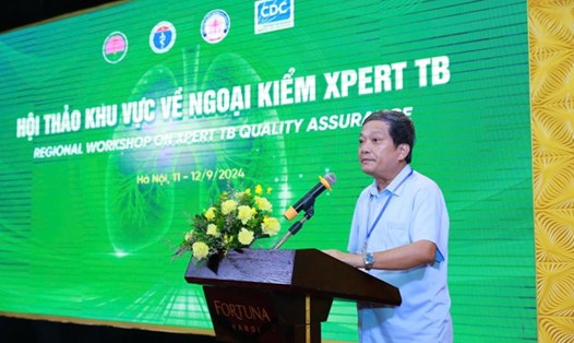 TS.BSCC Đinh Văn Lượng, Giám đốc Bệnh viện Phổi Trung ương nói về khoảng trống trong chẩn đoán bệnh lao. Ảnh: BVCC