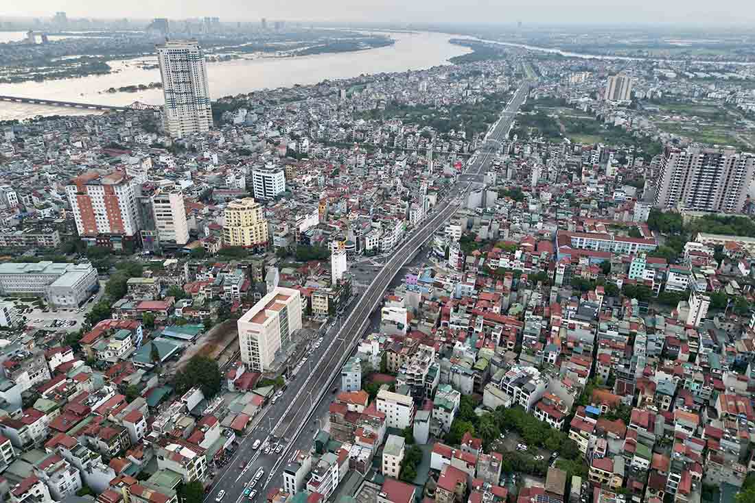 Diem dau cua du an giao cat voi duong Nguyen Van Cu. Anh: Huu Chanh