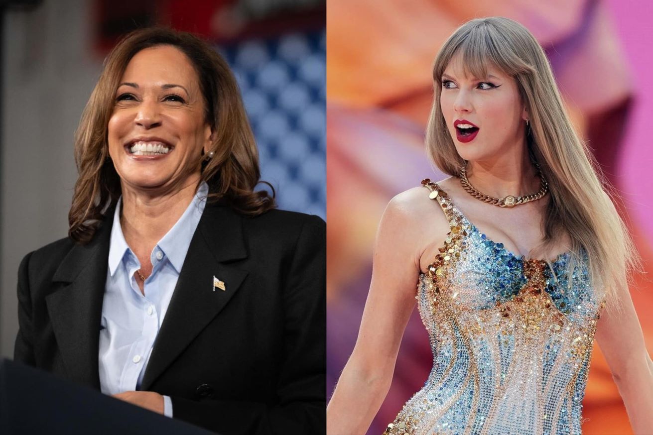 Ba Kamala Harris su dung nhac cua Taylor Swift chien dich tranh cu Tong thong My cua minh. Anh: Kamala Harris