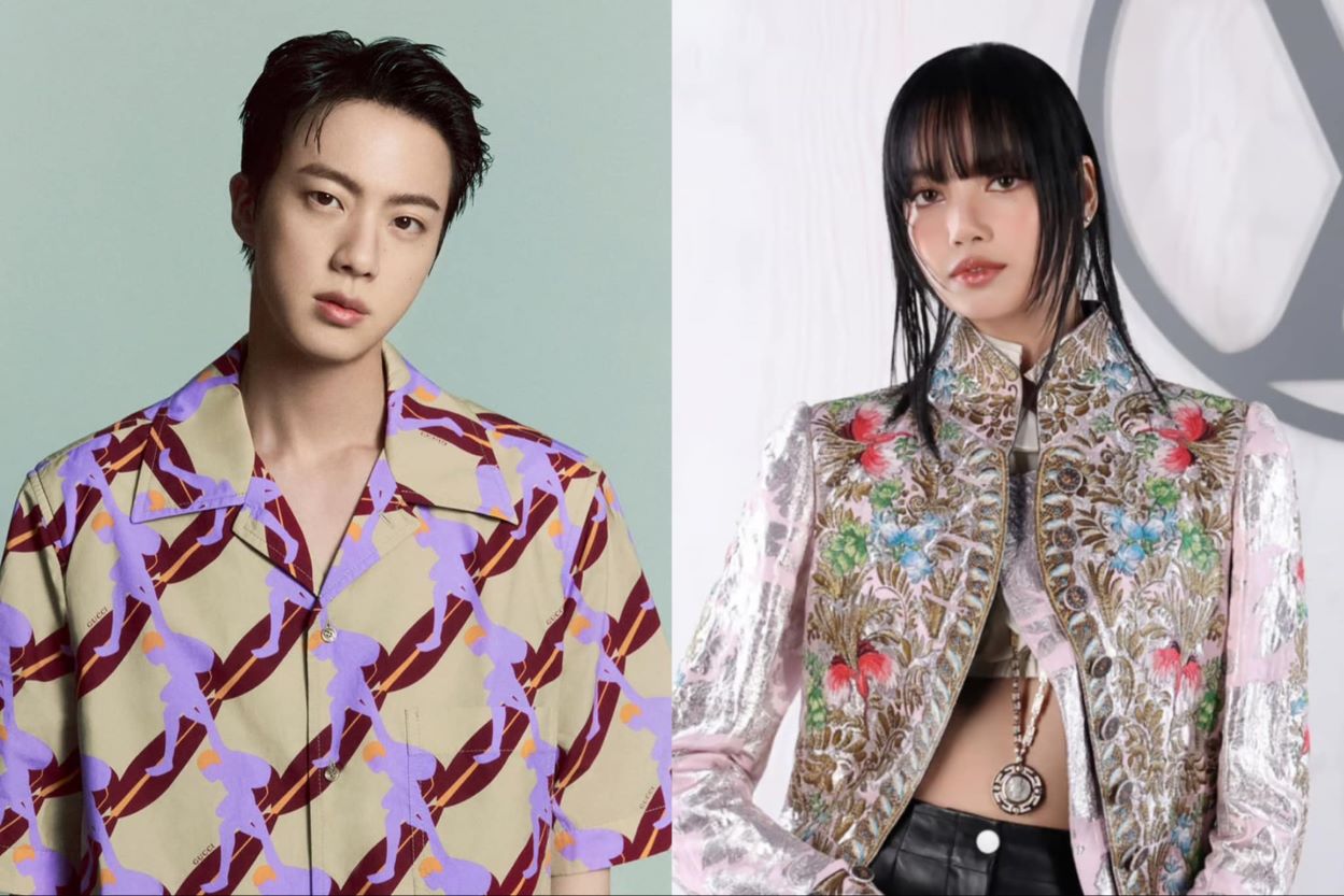 Jin (BTS) va Lisa (Blackpink) tro thanh dai su thuong hieu cua Gucci va Louis Vuitton. Anh: Gucci/Louis Vuitton