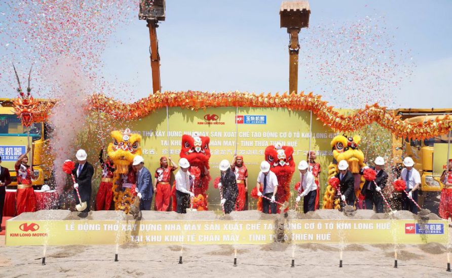 Khởi công Nhà máy sản xuất động cơ tại Huế. Ảnh: Mai Khanh