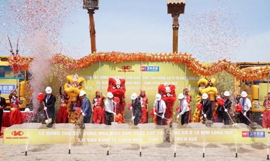 Khởi công Nhà máy sản xuất động cơ tại Huế. Ảnh: Mai Khanh