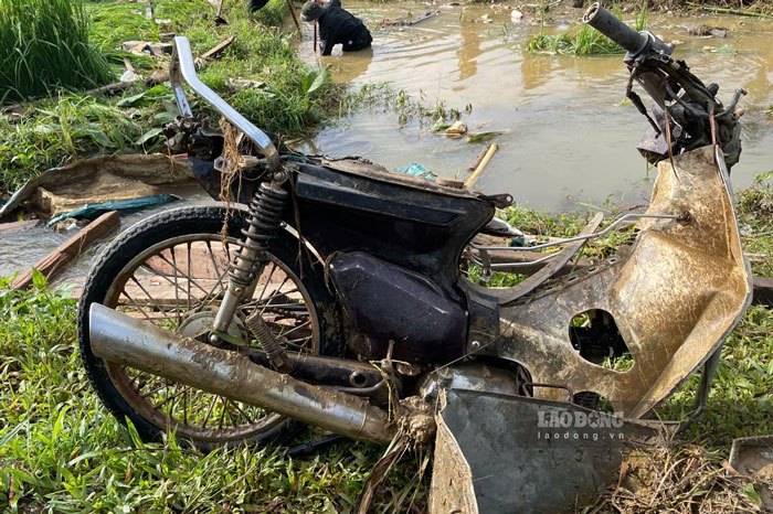 Bão lũ đã gây ra nhiều thiệt hại đối với con người và tài sản cho tỉnh Lào Cao. Ảnh: Đinh Đại