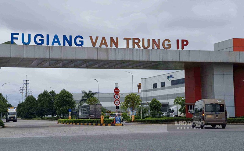 KCN Vân Trung (Việt Yên, Bắc Giang) ngày 10.9. Ảnh: Trần Tuấn