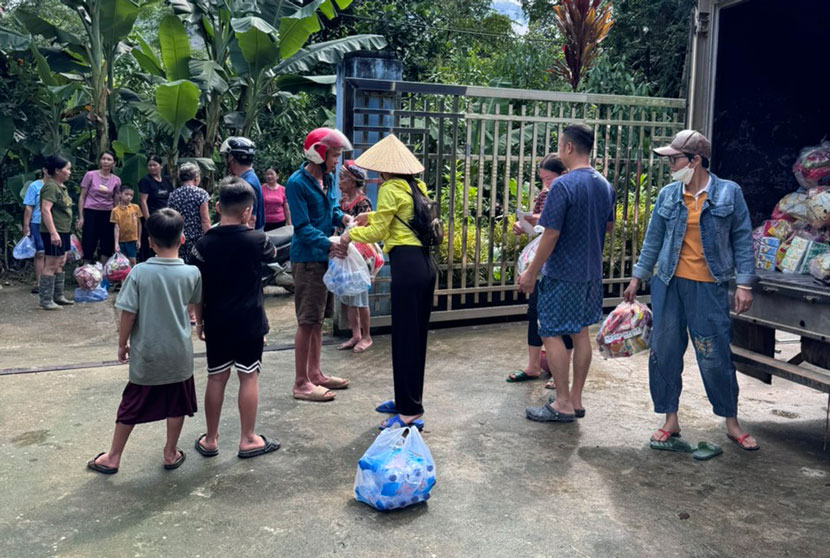 Yên Bái đã tiếp nhận hỗ trợ bằng hiện vật của 81 đoàn. Ảnh: Bảo Nguyên