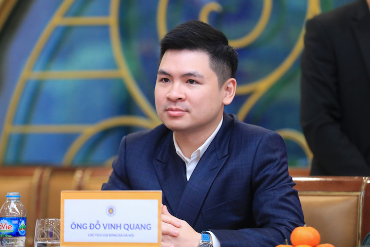 Chủ tịch câu lạc bộ Hà Nội - Đỗ Vinh Quang. Ảnh: NVCC 