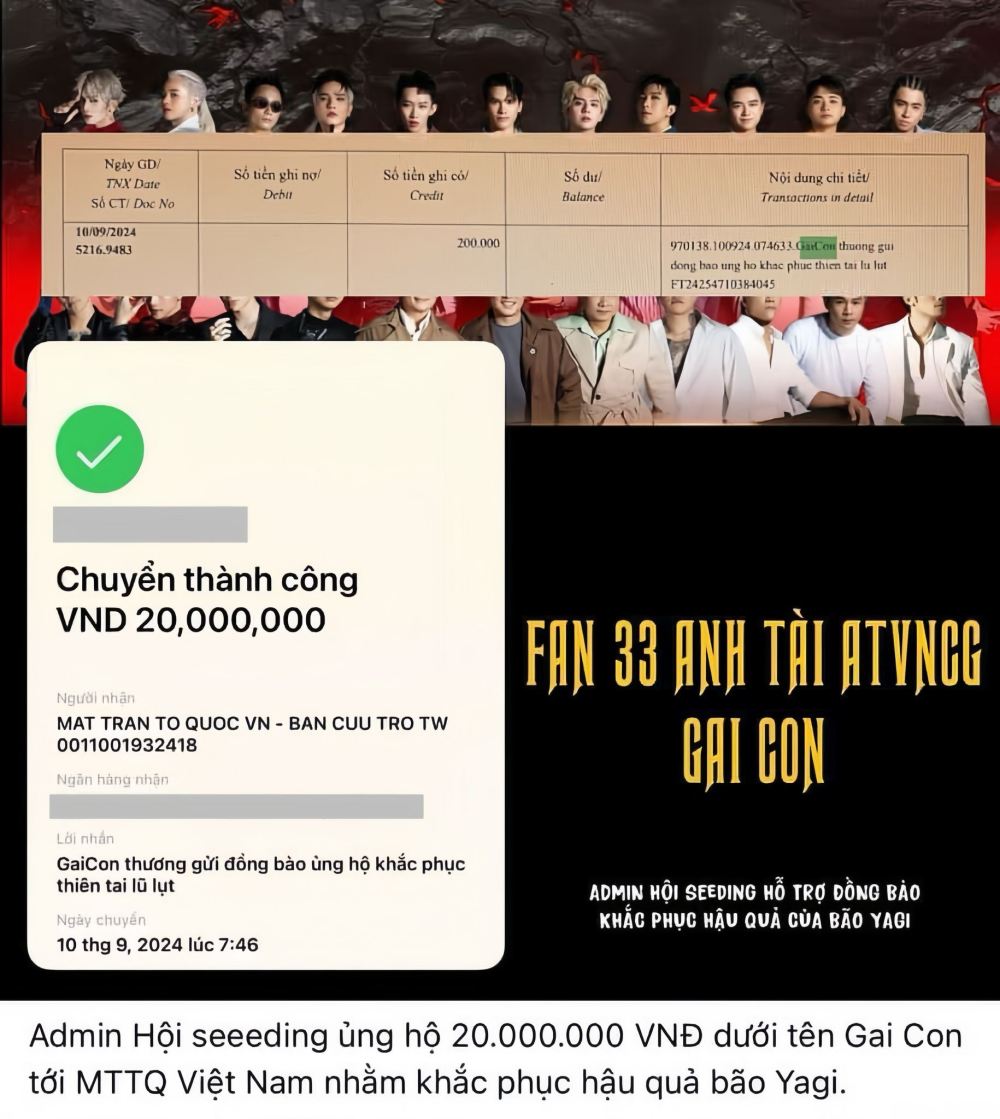 Mot trang ung ho “Anh trai vuot ngan chong gai” bi chi trich. Anh: Chup man hinh