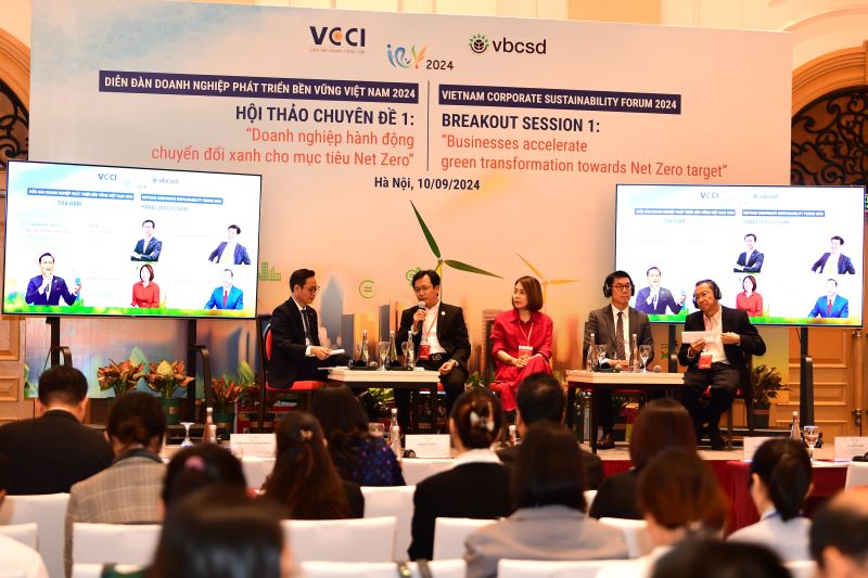 Diễn đàn Doanh nghiệp Phát triển bền vững Việt Nam (VCSF) lần thứ 11 đã được tổ chức với chủ đề “Net Zero 2050: Bồi đắp niềm tin – Kiến tạo chuyển đổi”. Nguồn: SABECO