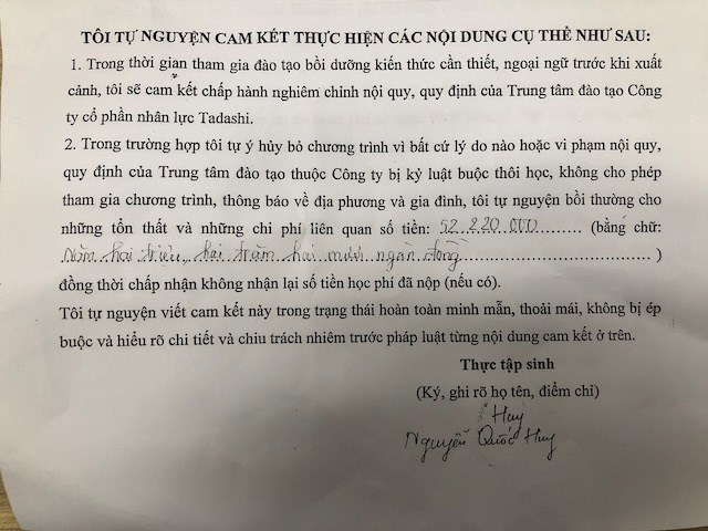 Lao động được trả lại 1000 USD sau khi Báo Lao Động vào cuộc