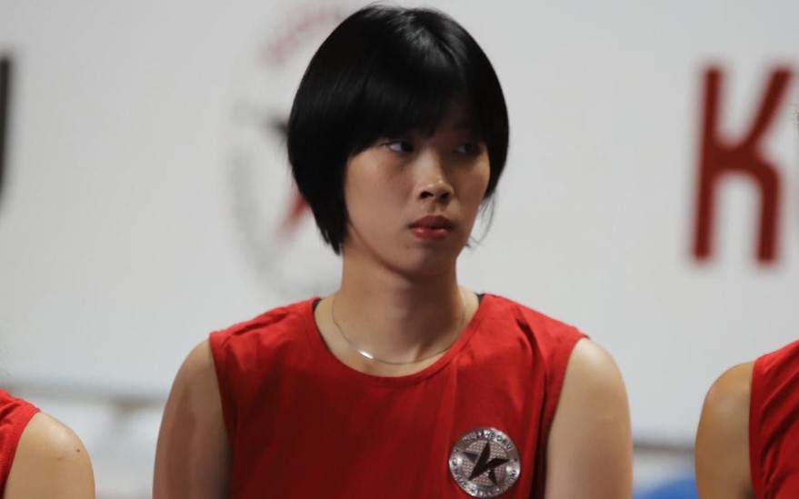 Chủ công Thanh Thúy trong màu áo đội Kuzeyboru. Ảnh: Kuzeyboru FC