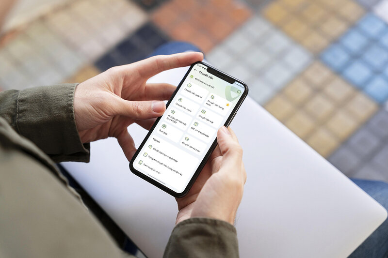 Vietcombank thêm tính năng chuyển tiền ủng hộ đồng bào sau bão, lũ. Ảnh: Vietcombank. 
