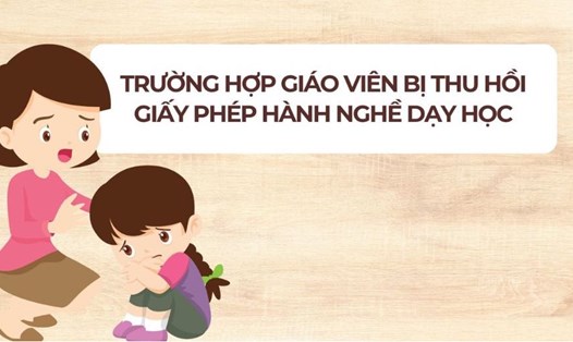Trường hợp giáo viên bị thu hồi giấy phép hành nghề dạy học.