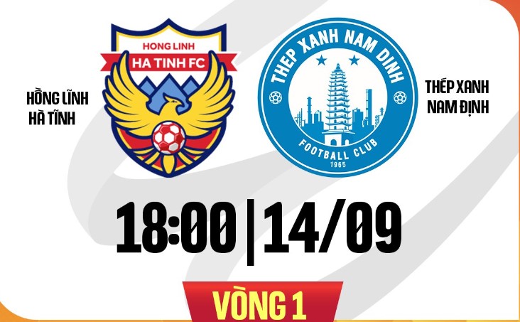 Hồng Lĩnh Hà Tĩnh tiếp đón Nam Định ở vòng 1 V.League 2024-2025. Ảnh: FPT Play
