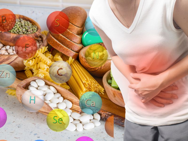 Một số chất dinh dưỡng giúp làm giảm đau bụng kinh hiệu quả. Đồ họa: Hạ Mây