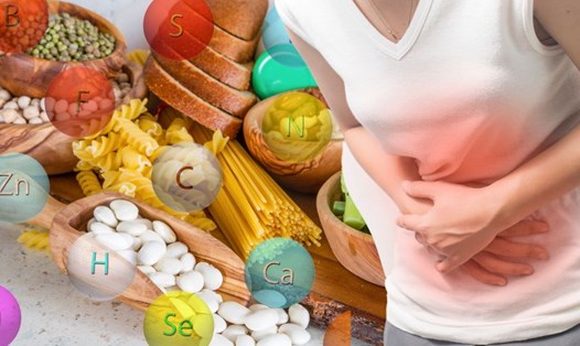 Một số chất dinh dưỡng giúp làm giảm đau bụng kinh hiệu quả. Đồ họa: Hạ Mây