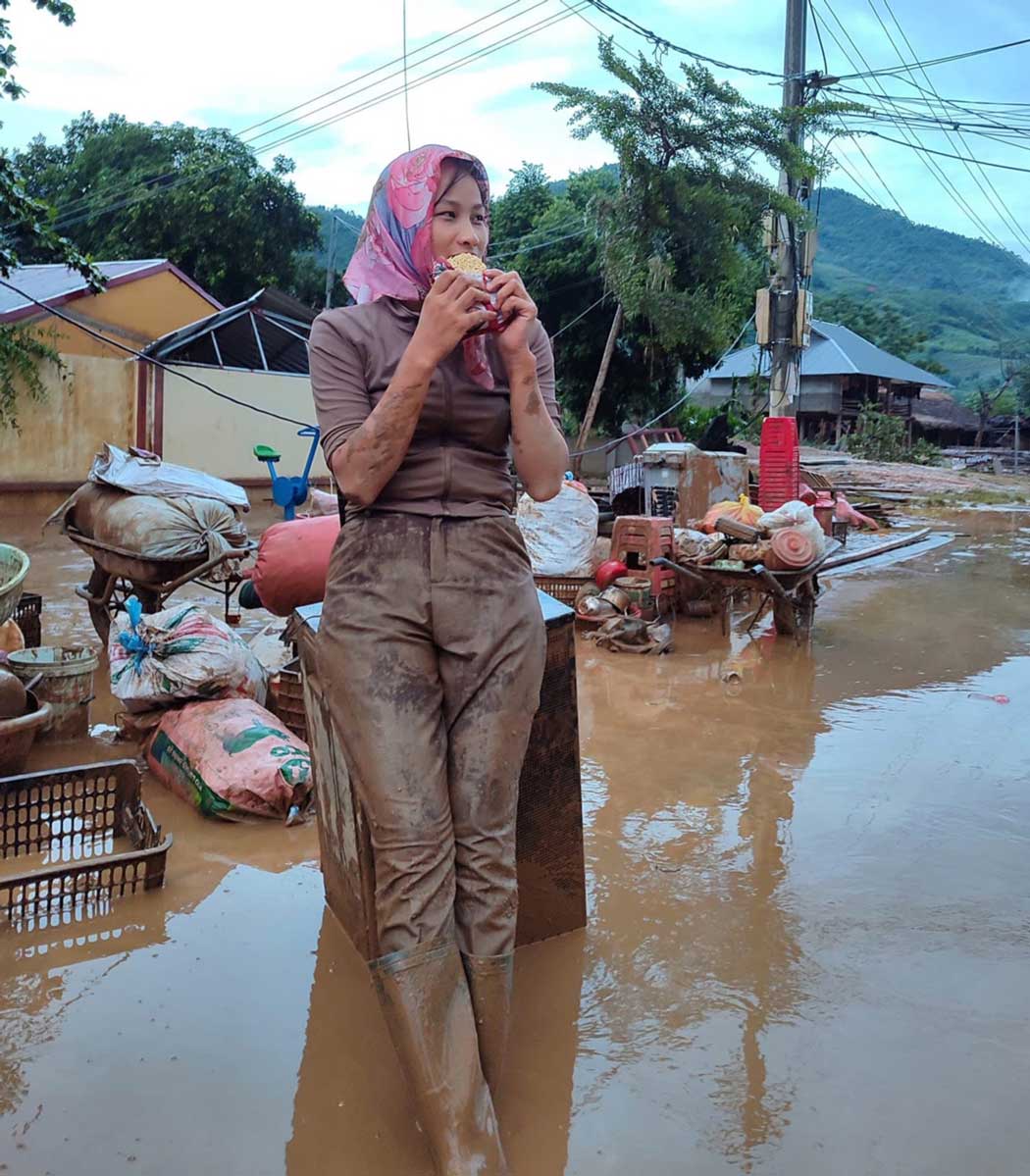 Buc anh chup co Hoang Minh Diep duoc chia se khap mang xa hoi. Anh: Truong Minh Chuan