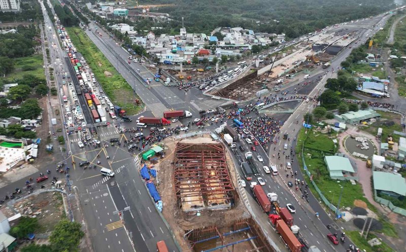 Dự án nút giao An Phú.  Ảnh: Anh Tú