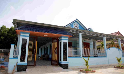 Khu tái định cư mới ở thôn Áng Sơn khang trang. Ảnh: Công Sáng