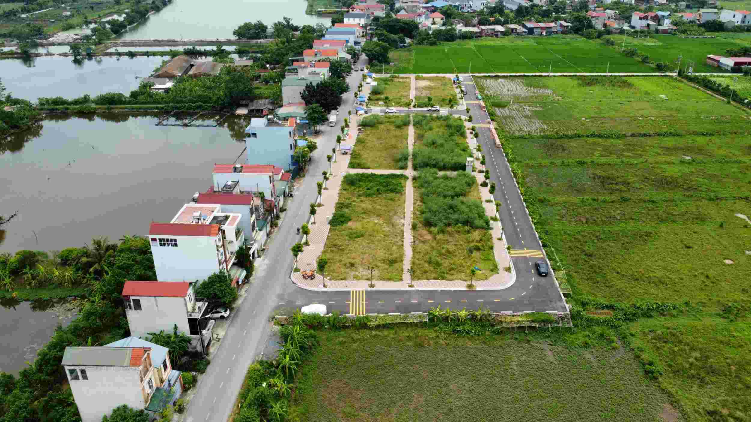 Khu đất đấu giá huyện Thanh Oai, Hà Nội. Ảnh: Cao Nguyên