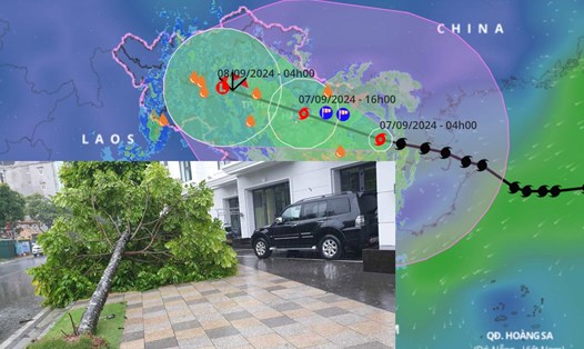 Bão số 3 đã gây mưa dông gió giật mạnh diện rộng ở miền Bắc. Ảnh: Vũ Linh