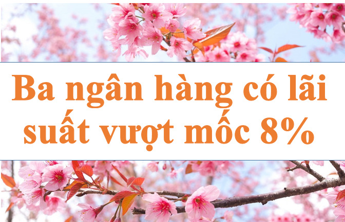 Ba ngân hàng có lãi suất vượt mốc 8%. Ảnh minh họa: Hà Vy