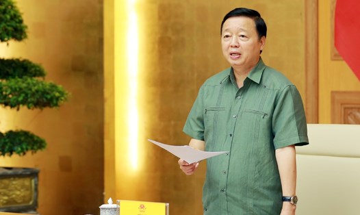 Phó Thủ tướng Chính phủ Trần Hồng Hà chủ trì cuộc họp tháo gỡ cho dự án, đất đai trong kết luận thanh tra, bản án. Ảnh: Minh Khôi
