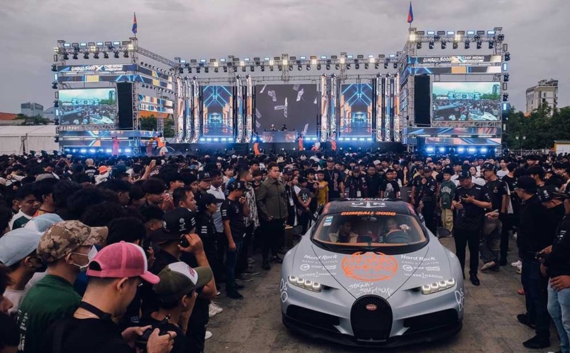 Hành trình siêu xe Gumball 3000 chính thức đến Campuchia. Ảnh: Gumball 3000