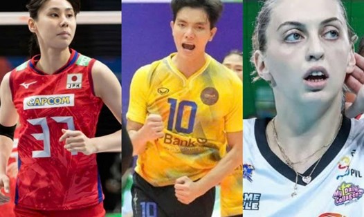 Wada, Bích Tuyền, Elena (từ trái qua phải) là 3 cầu thủ được kì vọng ở giải bóng chuyền vô địch các câu lạc bộ châu Á 2024. Ảnh: Pinterest/Bóng chuyền Việt Nam