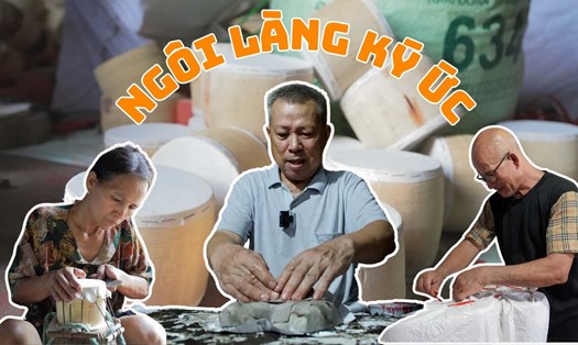 Rộn ràng ngôi làng ký ức dịp Tết Trung thu. Ảnh: Thanh Bình.