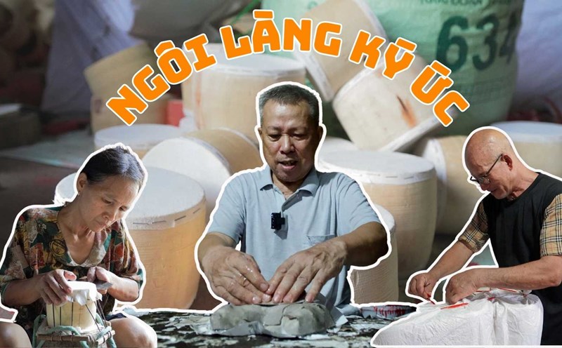 Rộn ràng ngôi làng ký ức dịp Tết Trung thu. Ảnh: Thanh Bình.