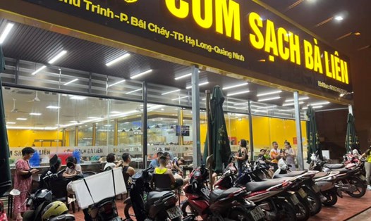 Quán Cơm sạch bà Liên - cơ sở ở phường Bãi Cháy, Hạ Long. Ảnh: Cơm sạch bà Liên