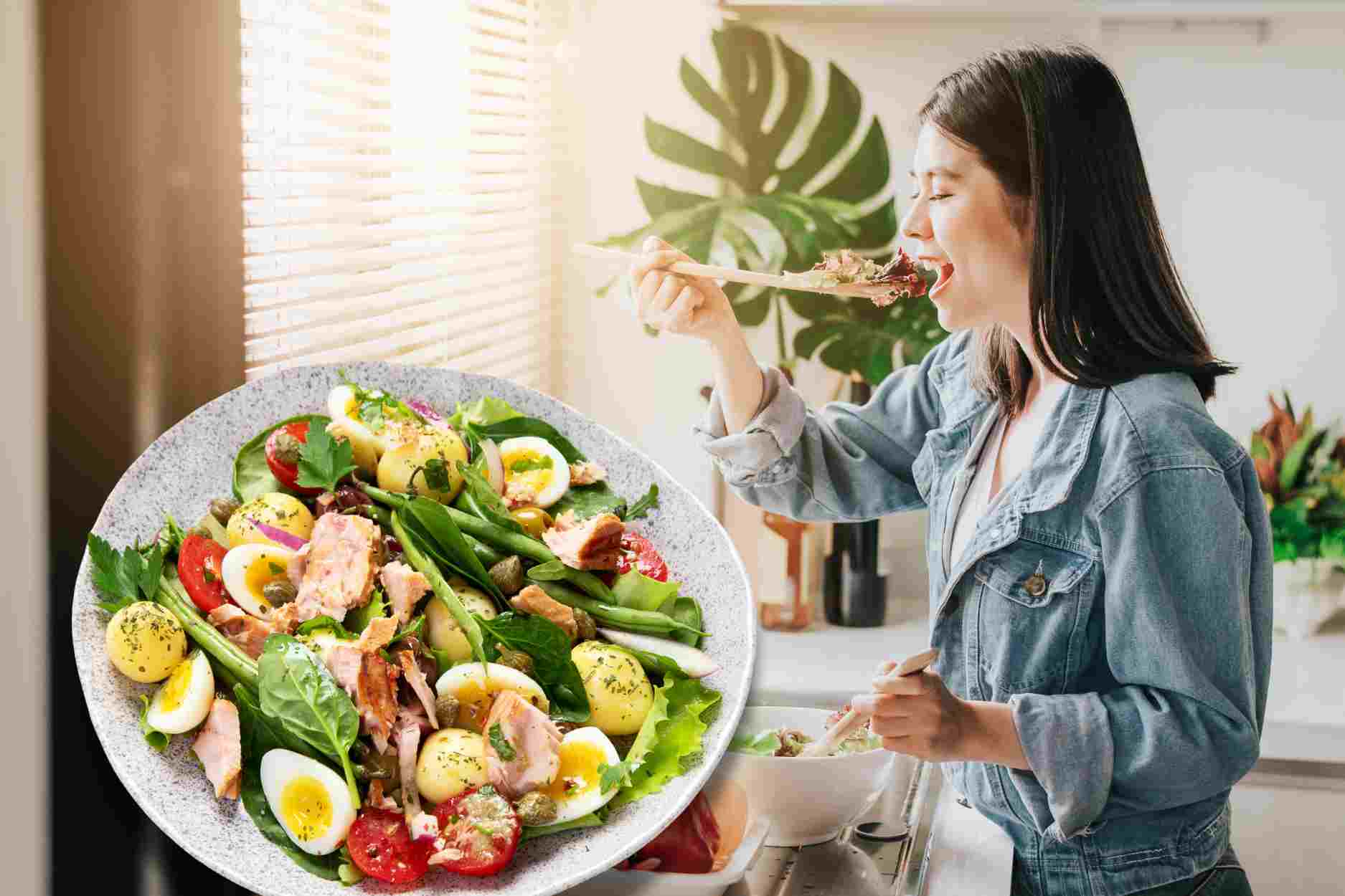 Công thức salad trứng giúp giảm cân nhanh chóng