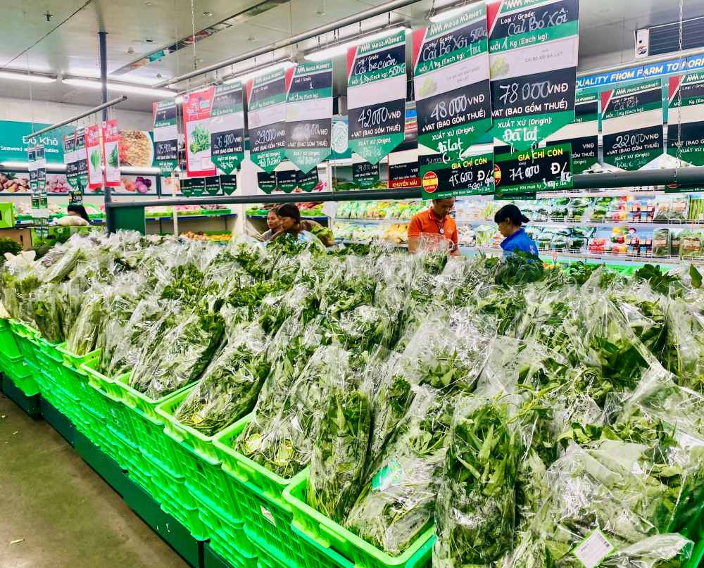 Nguồn cung hàng hóa tại hệ thống siêu thị thành phố dồi dào, phong phú, không có hiện tượng đứt gẫy chuỗi cung ứng. Ảnh: Cổng TTĐT Hải Phòng