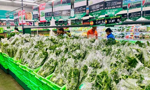 Nguồn cung hàng hóa tại hệ thống siêu thị thành phố dồi dào, phong phú, không có hiện tượng đứt gẫy chuỗi cung ứng. Ảnh: Cổng TTĐT Hải Phòng