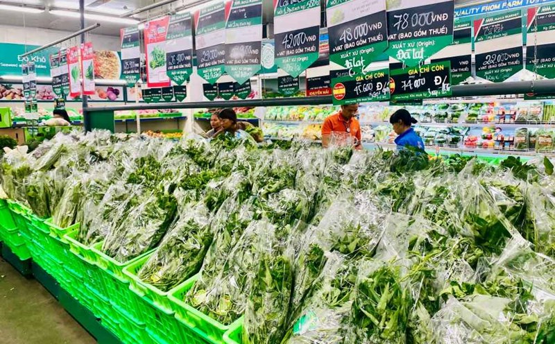 Nguồn cung hàng hóa tại hệ thống siêu thị thành phố dồi dào, phong phú, không có hiện tượng đứt gẫy chuỗi cung ứng. Ảnh: Cổng TTĐT Hải Phòng